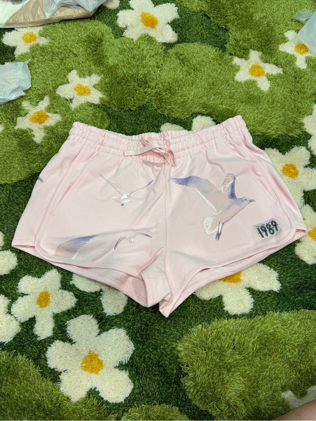 Taylor Swift 1989 Pink Seagull Shorts Summer Collection Cotton
